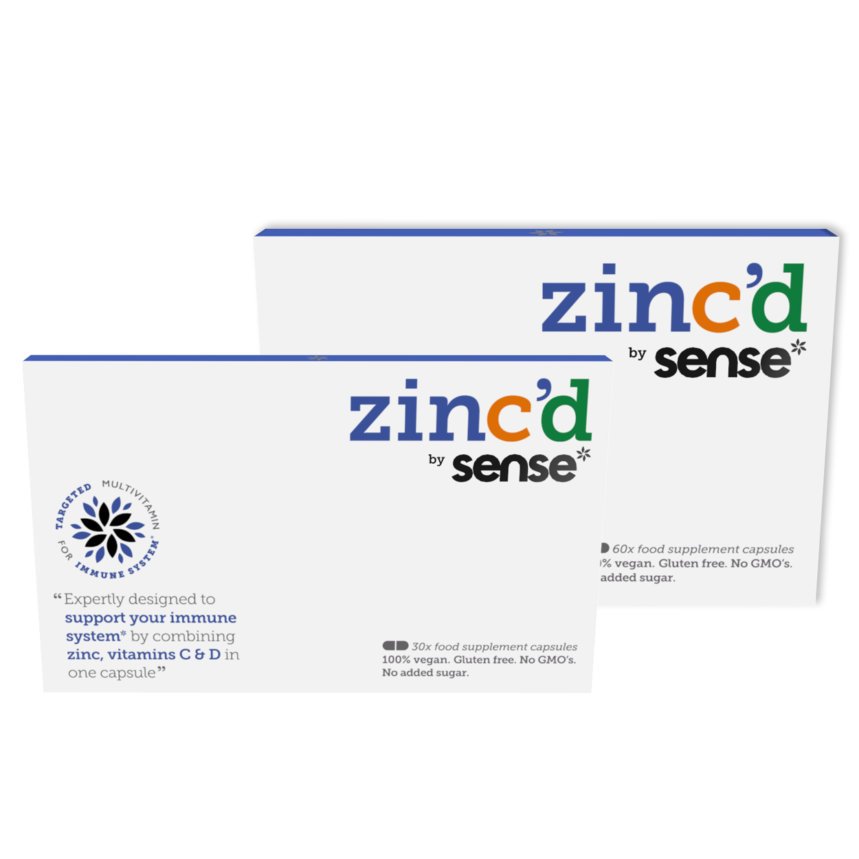 zinc'd by sense, zinc, vitamin C & D3 multivitamin capsules